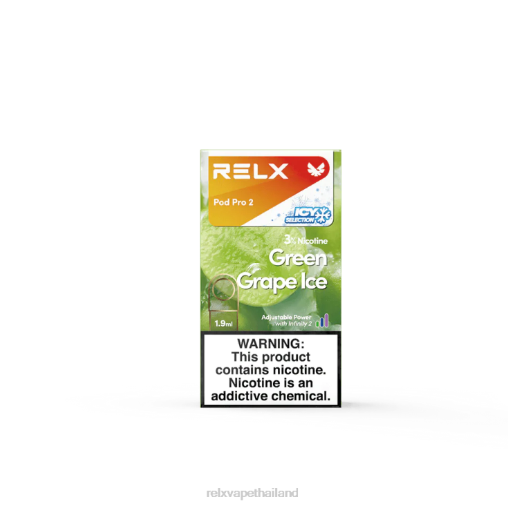 RELX Vape Bangkok - RELX พ็อดโปร 2 - 3 พ็อด 428Z8118 องุ่นเขียว