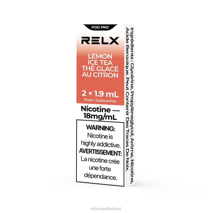 Thailand RELX Pod - RELX พ็อดโปร - 2 พ็อด 428Z812 ชาน้ำแข็งมะนาว
