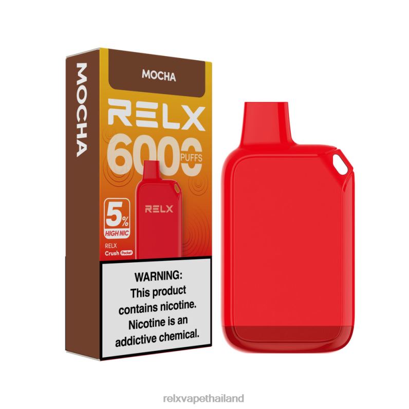 RELX Thailand Bangkok | มอคค่า RELX Crush Pocket 6000 นิคสูง 5% 6V04825