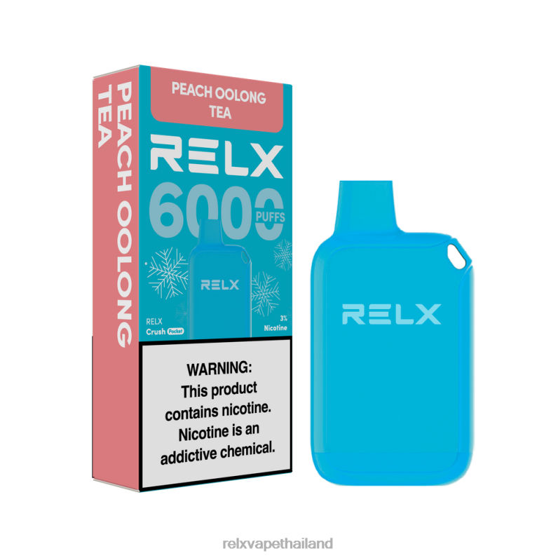 RELX Thailand Bangkok | ชาอูหลงพีช RELX Crush Pocket 6000 น้ำแข็ง 6V04810