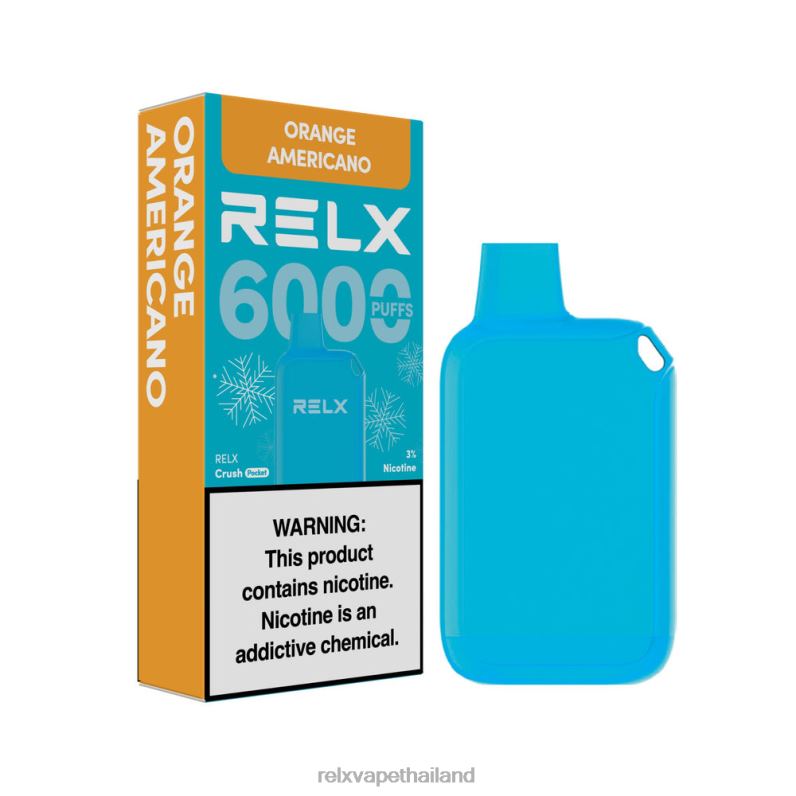 RELX Thailand Bangkok | อเมริกาโน่ส้ม RELX Crush Pocket 6000 น้ำแข็ง 6V04815
