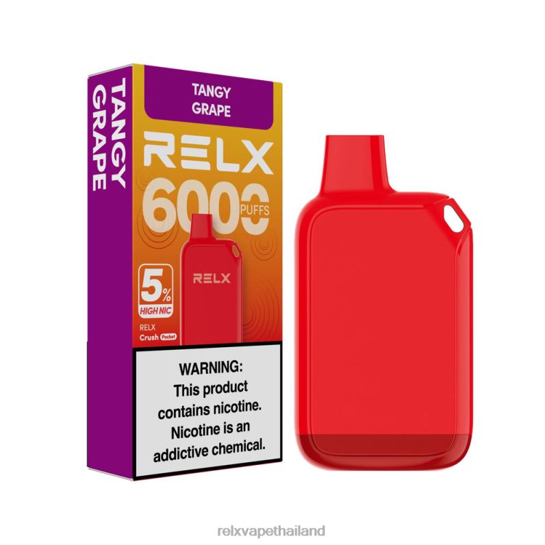RELX Thailand | องุ่นเปรี้ยว RELX Crush Pocket 6000 นิคสูง 5% 6V04827
