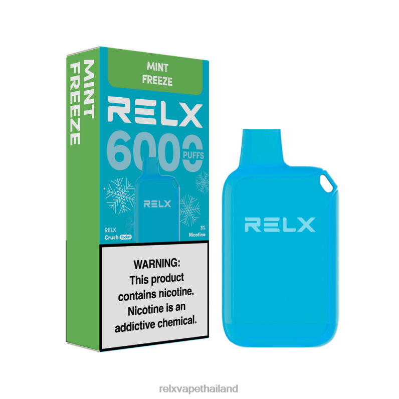 RELX Thailand | สะระแหน่แช่แข็ง RELX Crush Pocket 6000 น้ำแข็ง 6V04812