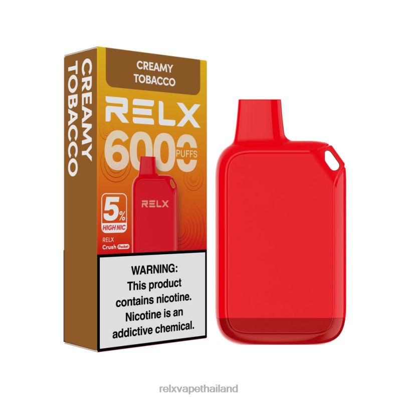 RELX Thailand Store | ยาสูบครีม RELX Crush Pocket 6000 นิคสูง 5% 6V04828