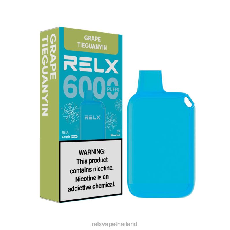 RELX Thailand Store | องุ่นเตี่ยกวนอิม RELX Crush Pocket 6000 น้ำแข็ง 6V04818
