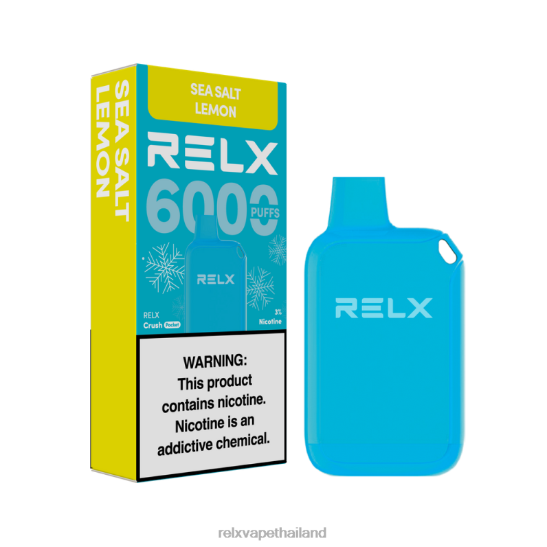 RELX Vape Thailand | มะนาวเกลือทะเล RELX Crush Pocket 6000 น้ำแข็ง 6V04811