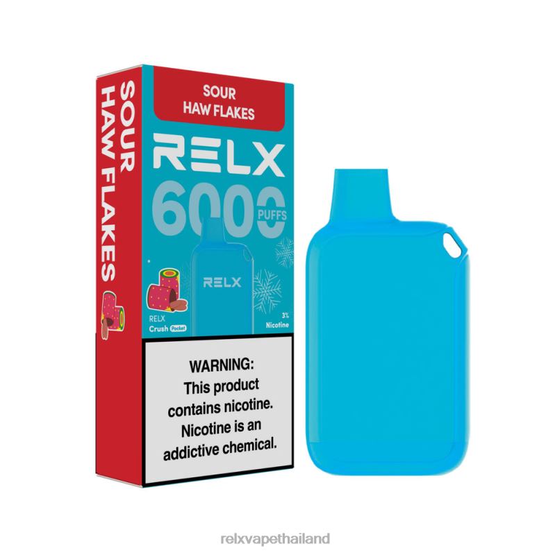 RELX Vape Thailand | สะเก็ดเปรี้ยว RELX Crush Pocket 6000 น้ำแข็ง 6V04816