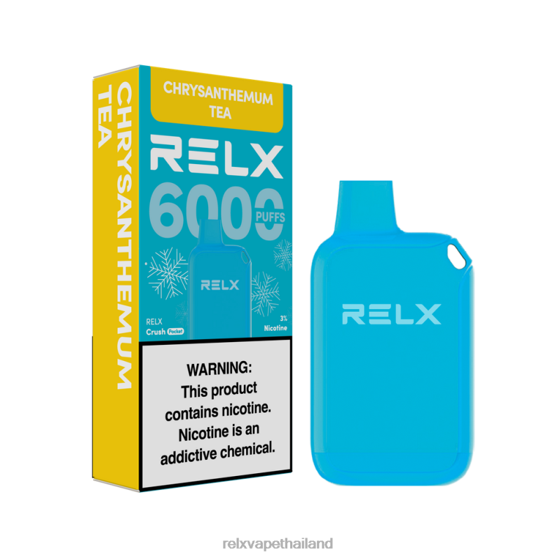 RELX Vape Thailand | ชาเก๊กฮวย RELX Crush Pocket 6000 น้ำแข็ง 6V04821